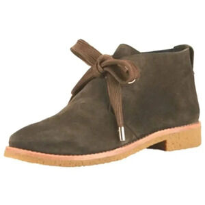 NWOT Kate Spade Barrow Chukka in Suede Olive Green Ankle Booties